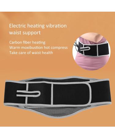 Premium Heated Waist Belt - Adjustable Massage Heating Pillow for Lower Back Pain Relief | Vibration & Heat Therapy Wrap for Cramps - Buy Online on SooperMarket.com