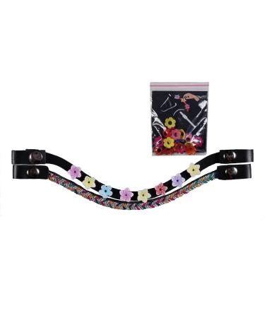 HKM Hobby Horse Browbands Set of 3 Flower
