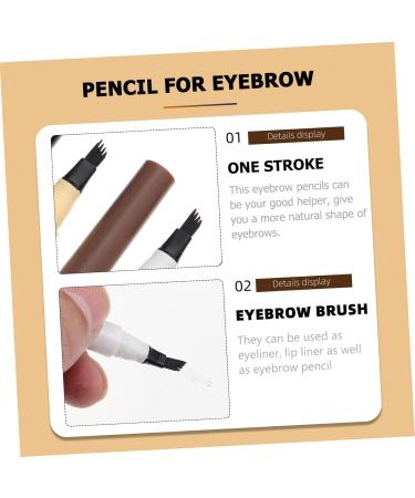 Beavorty 4pcs Four Forked Eyebrow Pencil Makeup Pen Cosmetic Miss - Buy Online on SooperMarket.com