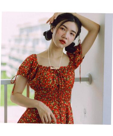 OATIPHO crystal necklaces decoration neck Valentine's day necklace clavicle chain baby girl Fashion gem - Buy Online on SooperMarket.com