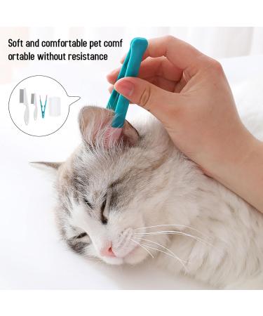 Premium Flea Comb for Cats & Dogs - 4-Pack | Secure Healthy & High-Quality Animal Hair & Tear Stain Comb for Pets - Buy Online on SooperMarket.com