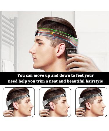 2PC Hair Cutting Edge Stencil & Fade Comb Set | Silicone Haircut Strap for Perfect Self-Cuts - Buy Online on SooperMarket.com