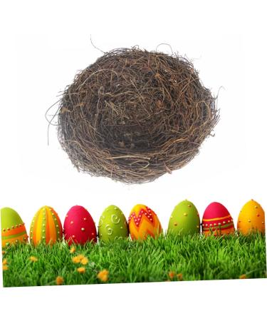 Buy WOFASHPURET Hamster Gerbil Bed Nest - Flower Decoration Rattan & Feather Ornament (15cm) - Buy Online on SooperMarket.com