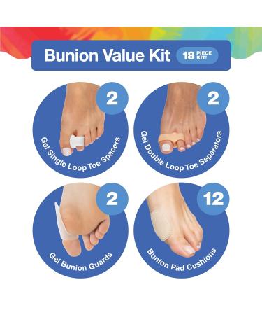 ZenToes Bunion Relief Kit - Big Toe Correctors & Silicone Protectors for Men and Women - Buy Online on SooperMarket.com