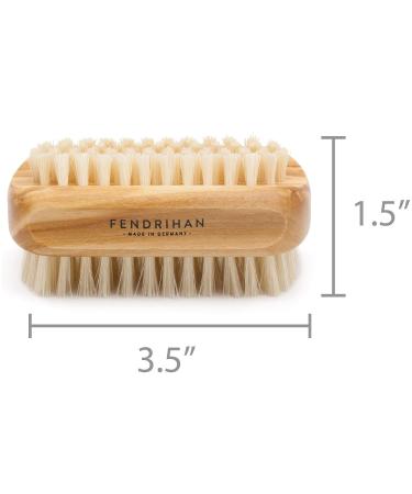 Premium Boar Bristle Nail Brush | Olive Wood Handle | Made in Germany - Buy Online on SooperMarket.com