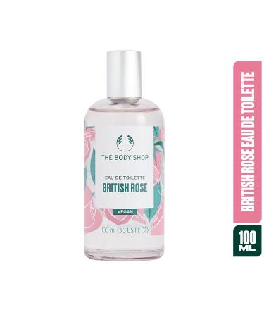 The Body Shop British Rose Eau De Toilette Fresh Dewy Fragrance Vegan 3.3 oz - Buy Online on SooperMarket.com
