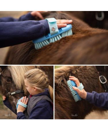 Animalon Children's Horse Cleaning Tools | Ergonomic Blue Card tsche Brush | Perfect Horse Gift for Kids - Buy Online on SooperMarket.com