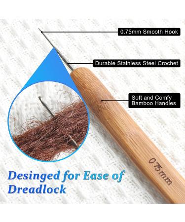 6PCS Durable 0.75mm Dreadlock Crochet Needle Set | Interlocking Tool for Maintaining Real Dread Locs - Buy Online on SooperMarket.com