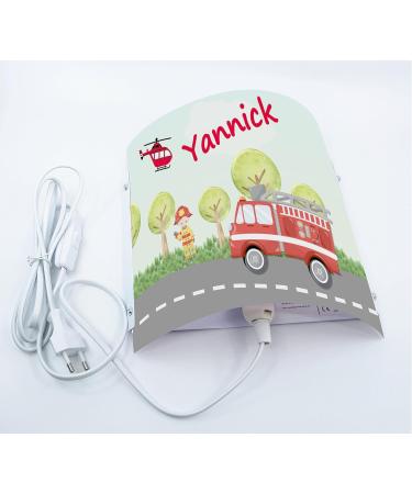 Creadesign WA-1009 Fire Brigade Children's Wall Lamp - Personalized Night Light E14 (22 x 22.5 x 8.5 cm) - Perfect for Kids' Room decor - Buy Online on SooperMarket.com