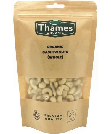 Organic Cashew Nuts - Source of Protein High Fibre Raw Vegan GMO-Free Certified Organic - No Additives or Preservatives - Nutritious and Delicious - Thames Organic 500g Cashews 500g - Buy Online on SooperMarket.com