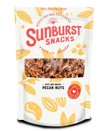 Sunburst Raw Whole Mammoth Pecan Nuts GMO Free Resealable & Recyclable Pouch 500g