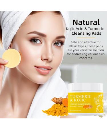 Buy Turmeric Cleansing Pads | Exfoliating Face Wash with Kojic Acid | Dark Spot Remover | International Shipping - Buy Online on SooperMarket.com