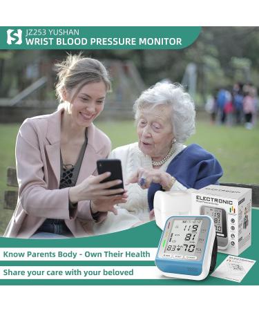YUSHAN Wrist Blood Pressure Monitor - Large Display, Adjustable Cuff, Automatic Digital BP Machine Blue - Buy Online on SooperMarket.com