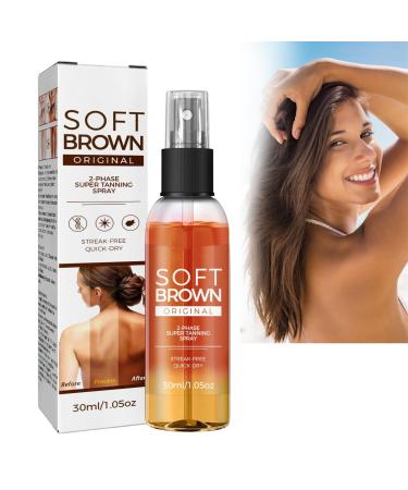 TBeautfave Self Tan Face Mist Hydrating Face Tanning Mist Streak-Free & Quick-Dry Bronzing Drops Face Body Instant Tan Spray Vegan Natural & Cruelty Free Face Care 30 ml