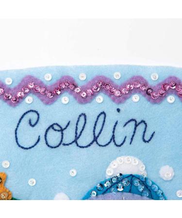 Bucilla Felt Applique Christmas Stocking Kit - Snow Family Portrait - 18 - Buy Online on SooperMarket.com