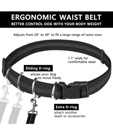 Pet Room Jogging Leash for Dogs - Elastic & Reflective Running Leash with Hip Belt for Large & Medium Dogs - Perfect for Running Jogging & Hiking - Buy Online on SooperMarket.com