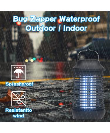 4200V High Powered Waterproof Bug Zapper - Electric Mosquito Killer for Indoor/Outdoor Use - 15W UVA Lamp Bulb - Fly Traps, Insect Killer for Patio, Backyard, Home Kitchen - Buy Online on SooperMarket.com