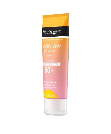 Neutrogena Invisible Daily Defense Sunscreen Lotion SPF 60+ | 3 fl oz - Ultimate UV Protection - Buy Online on SooperMarket.com