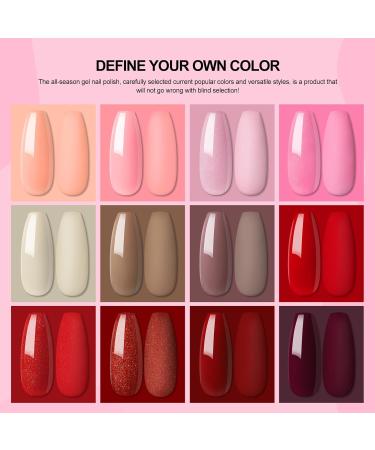 COSCELIA Gel Nail Kit | 36W Nail Lamp | 12 Colours Gel Nail Polish Set | All Seasons Starter Set | DIY at Home | Gift for Women - Buy Online on SooperMarket.com