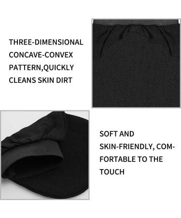 4 PCS Exfoliating Gloves for Deep Body Exfoliation - Shower Mitt for Dead Skin Removal - Scrubbing Gloves for Women and Men - Buy Online on SooperMarket.com