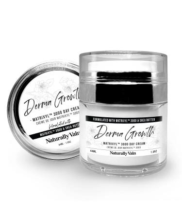Derma Growth - Matrixyl 3000 Facial Day Cream Handmade Natural Ingredients Vitamin E Shea Butter Mature Skin Anti-Aging Face Cream Lifting Firming 1.5 oz