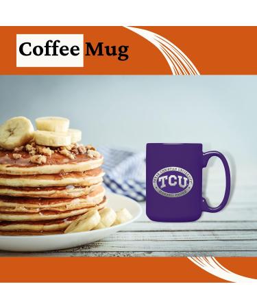 Heritage Pewter TCU 15 oz. Coffee Mug - Metal Pewter Inlay | Perfect for Coffee Beverages - Buy Online on SooperMarket.com