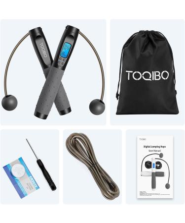 Adjustable Wireless Jump Rope with Counter - Digital Kilometer & Steel Ball Bearings - Perfect for Sports & Fitness - Buy Online on SooperMarket.com