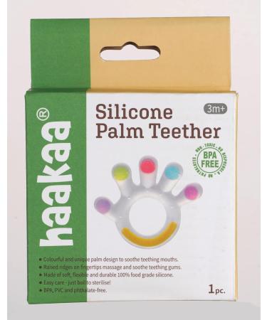 Haakaa Silicone Teething Toy for Babies - BPA Free Teething Rings for 3+ Months - Safe Chewing Toy - Buy Online on SooperMarket.com
