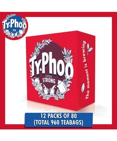 Typhoo Tea Extra Strong Orange Pekoe Tea 80 Count - Buy Online on SooperMarket.com