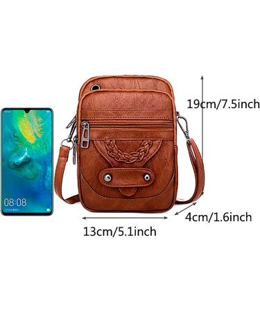 Qwuveds Women's Small Shoulder Bag - Mini Phone Wallet & Messenger Bag - Perfect for Cycling & Kids - Brown - Buy Online on SooperMarket.com