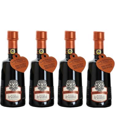 Fattoria Estense BRONZE Label Balsamic Modena Vinegar 250ml (Pack of 4)