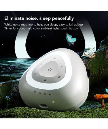 White Noise Night Light White Noise Sleep Speaker Intelligent 7 Colors Soothing Stress Reduction for Work - Buy Online on SooperMarket.com