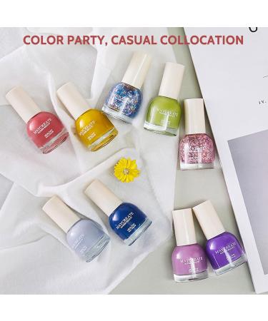 TBeautfave Red Nail Varnish Peeling off Nude Nail Polish Quick Dry Long Lasting Nail Polish Non-Toxic Water Based Pink Nail Polish No Need Cure Nail Varnish at Home Manicure Red bean paste - Buy Online on SooperMarket.com