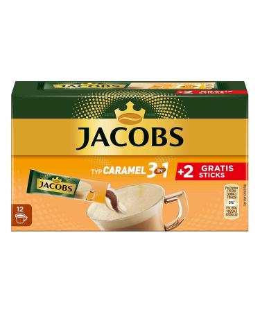 Buy Jacobs Coffee Specialties 3 in 1 Caramel - 144 Sticks Instant Coffee | 12 x 10+2 Drinks - International Shipping Available - Buy Online on SooperMarket.com