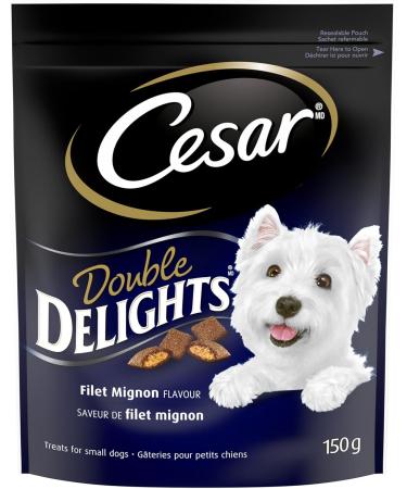 CESAR Double Delights Filet Mignon + CESAR Bakies Bacon-Roasted Chicken Treats for Adult Small Breed Dogs - Buy Online on SooperMarket.com