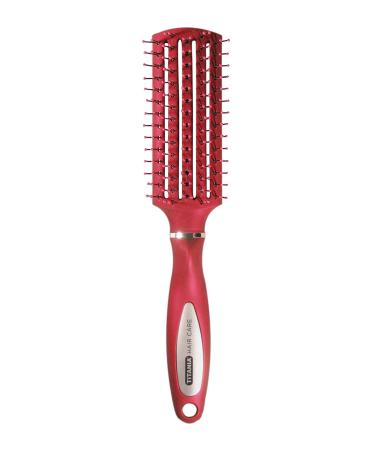 TITANIA double tunnel brush double bristle 5-row red 1 pack (1 x 92 g)