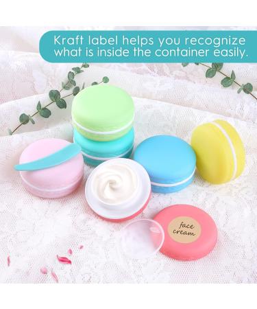 Stalife Travel Makeup Pots for Cream Small Sample Pot for Cosmetics Leakproof Mini Jars Toiletries Moisturiser with Lables (Plastic 6 Pcs) - Buy Online on SooperMarket.com
