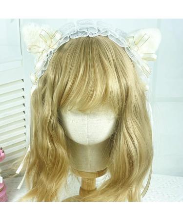 JSGHGDF Accessories Women Washing Face Hairband Pleated Laces r Cat Ear Shape Headbands Hair Hoop r Girls Pink - Buy Online on SooperMarket.com