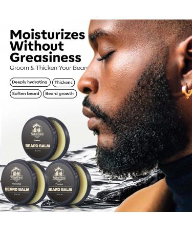 Waking Forest Beard Balm Kit for Men | All-Natural Thicker Beard Growth Butter & Softener | Ultimate Moisturizer Beard Growth Kit - Buy Online on SooperMarket.com