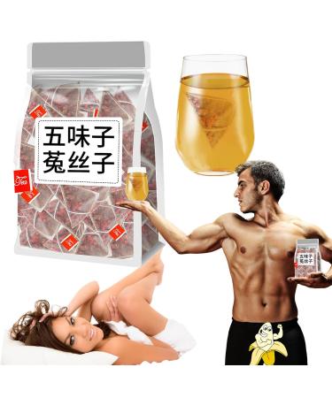 Five Flavors Goji Berry Tea Schisandra Dodder Tea 50 Bags/Box Five-Flavor Goji Berries Chinese Kidney Care Tea Health Liver Care Tea Men s Essentials Five Flavors Goji Berry Tea. (2 Box)