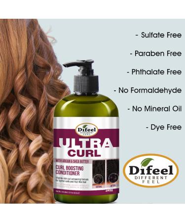 Difeel Ultra Curl 2-PC Set | Curl Enhancing Shampoo & Conditioner 12 oz - Best for Defined Curls | International Shipping - Buy Online on SooperMarket.com