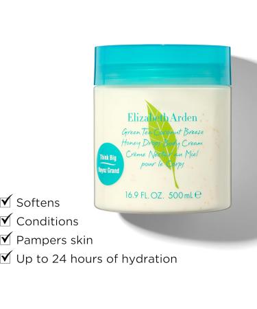 Elizabeth Arden Green Tea Coconut Breeze Honey Drops Body Cream (500ml) Citrus Floral & Fruity Fragrance Hydrating Perfumed Body Cream for Women - Buy Online on SooperMarket.com