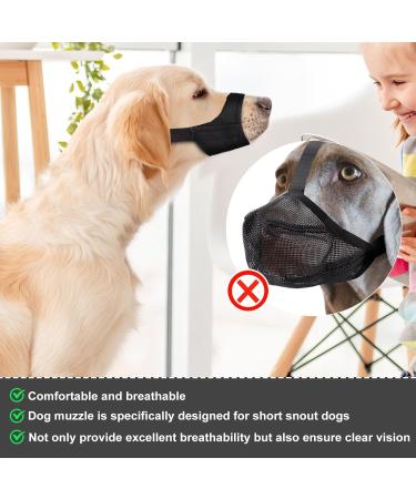 Muzzle for Short Snouted Dogs | Soft & Comfortable Dog Muzzle for Small Breeds - Chihuahua Shih Tzu & More - Buy Online on SooperMarket.com