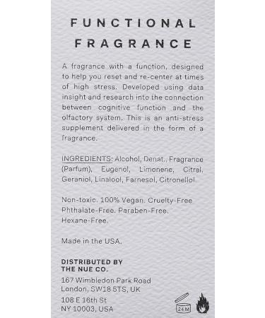 The Nue Co. - FUNCTIONAL FRAGRANCE - Instant Stress Relief Unisex Fragrance - Green Cardamom Iris Palo Santo + Cilantro - Vegan Paraben-Free Non-Toxic - Buy Online on SooperMarket.com