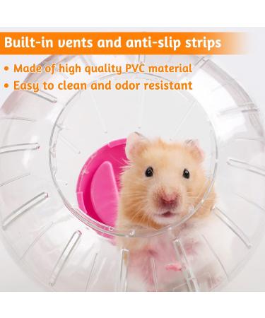 2 Pieces Hamster Running Balls Small Animal Exercise Balls Transparent Hamster Balls for Relieves Boredom and Increases Activity - Buy Online on SooperMarket.com