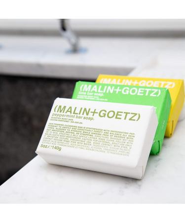 Malin + Goetz Rum Lime Peppermint Bar Soap - 5 oz | Purifying, Balancing, and Cleansing for All Skin Types | Cruelty-Free & Vegan - Buy Online on SooperMarket.com