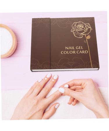 Mikinona 120 Nail Display Color Card Paint Sample Cards Nail Book Nail Art Display Book Nail Polish Color Chart Nail Display Book Nail Gel Polish Nail Tips Color Chart Hair Paper Coating - Buy Online on SooperMarket.com