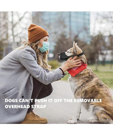 Best Dog Muzzle for Small & Medium Dogs - Prevent Biting Barking & Chewing | Breathable Nylon Design Soft Adjustable Fit - Buy Online on SooperMarket.com