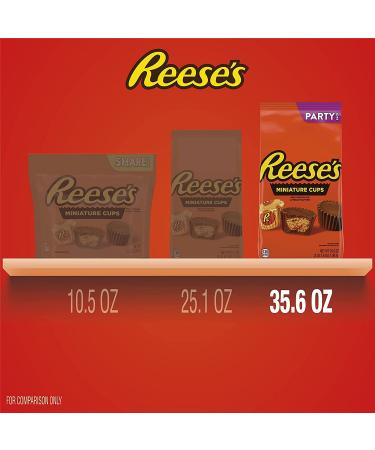 REESE'S Miniatures Milk Chocolate Peanut Butter Cups Candy 35.6 oz Bulk Party Pack Individually Wrapped, Gluten Free - Buy Online on SooperMarket.com