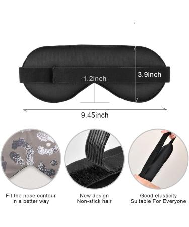 Haskirky Light Blocking Eye Mask | Adjustable Breathable Adult Men and Women | Travel, Yoga, Meditation | Deep Sleep Comfort | Silver Brown Leopard - Buy Online on SooperMarket.com